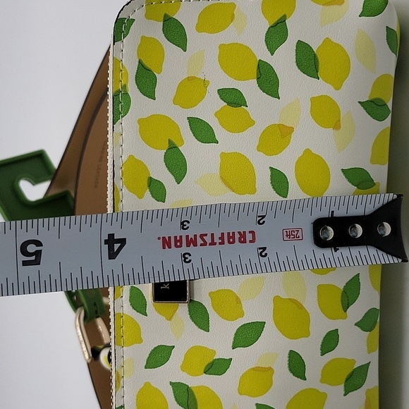 1468- Kate Spade Leather Lemon Print Fanny Pack Women's Belt Size L/XL NWT - Picture 7 of 12